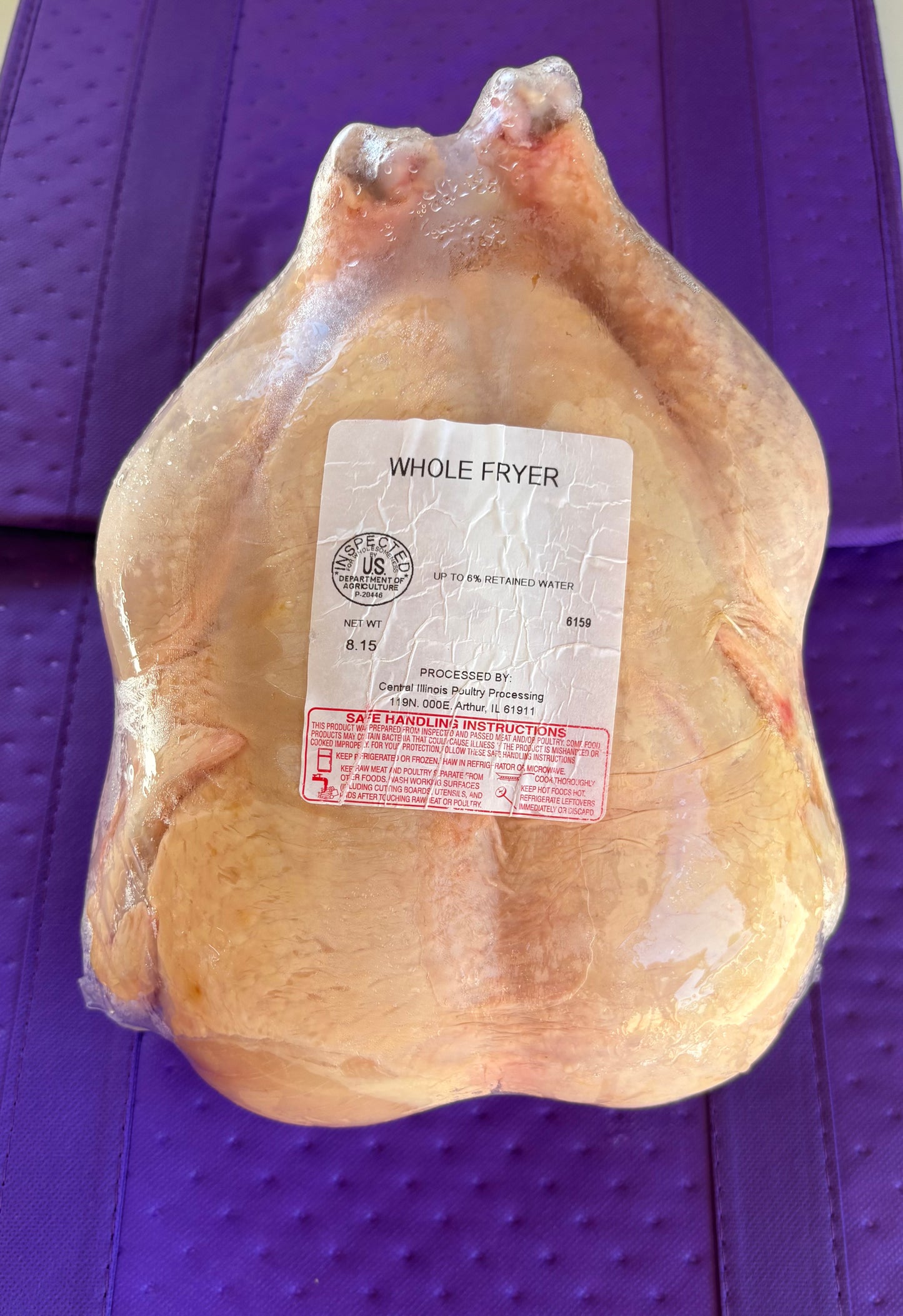 8lb Whole Chicken