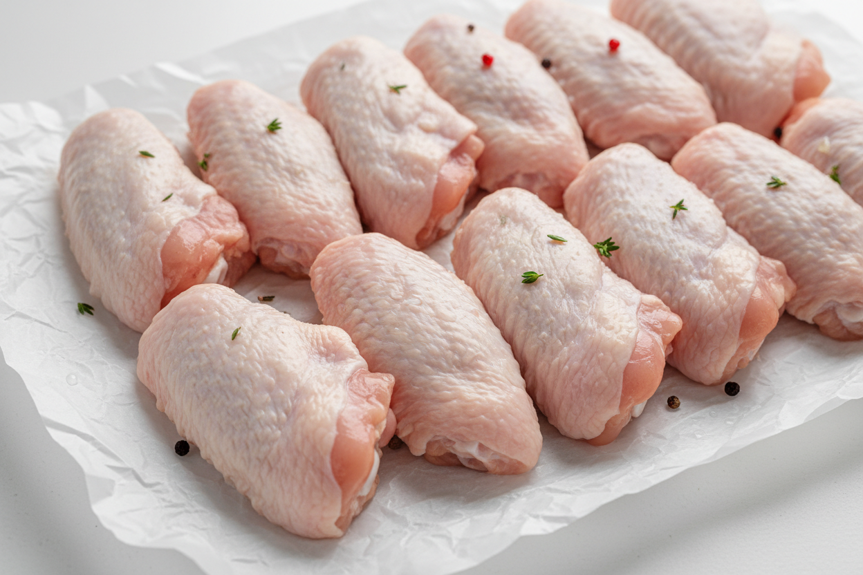 farm raised chicken wings unbaked 